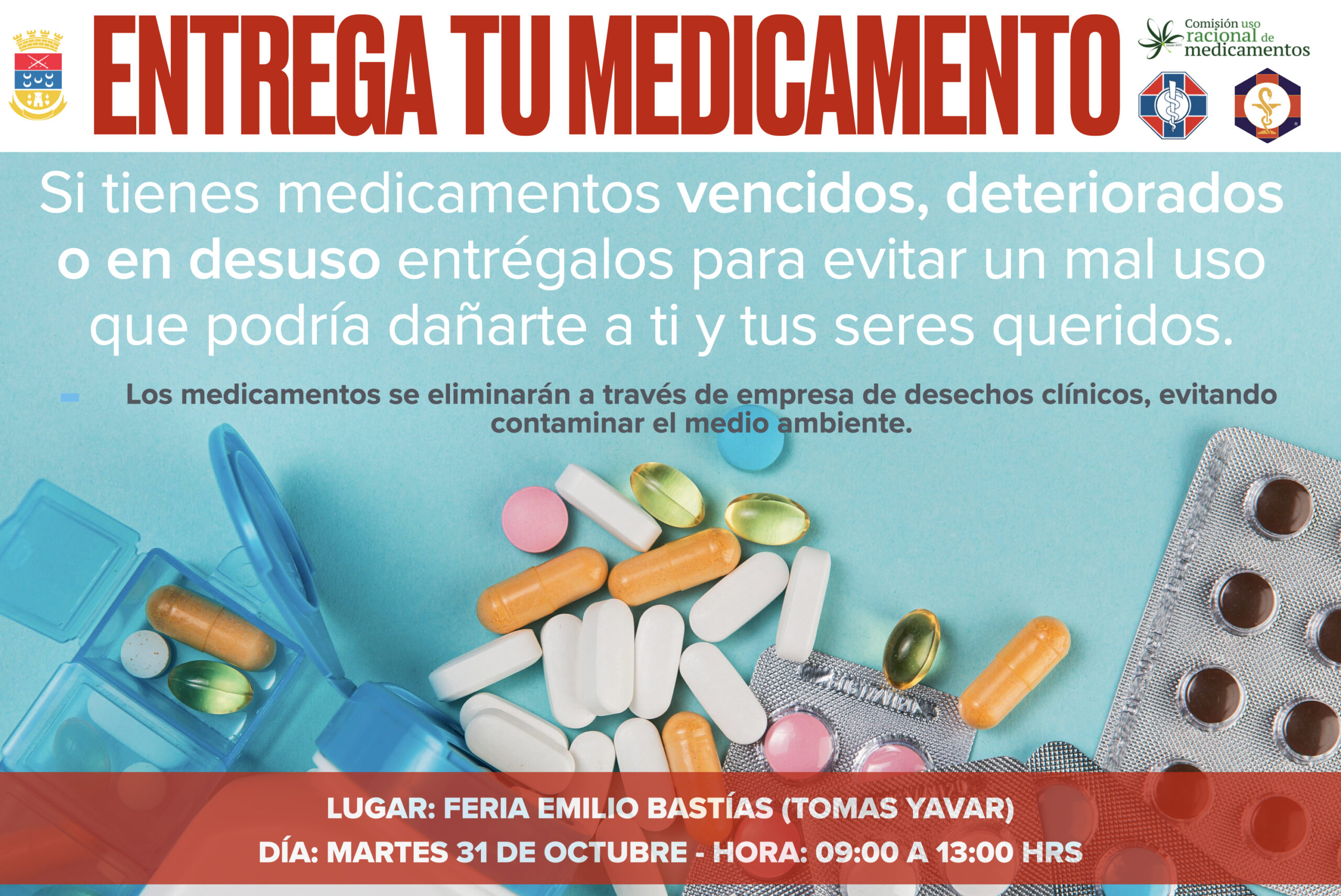 “ENTREGA TU MEDICAMENTO” campaña para recolectar los medicamentos